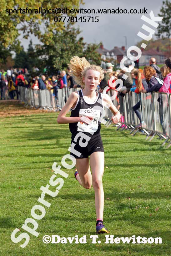 Girls under-15s Northern Cross Country Relays, Graves Park, Sheffield. Photo: David T. Hewitson/Sports for All Pics